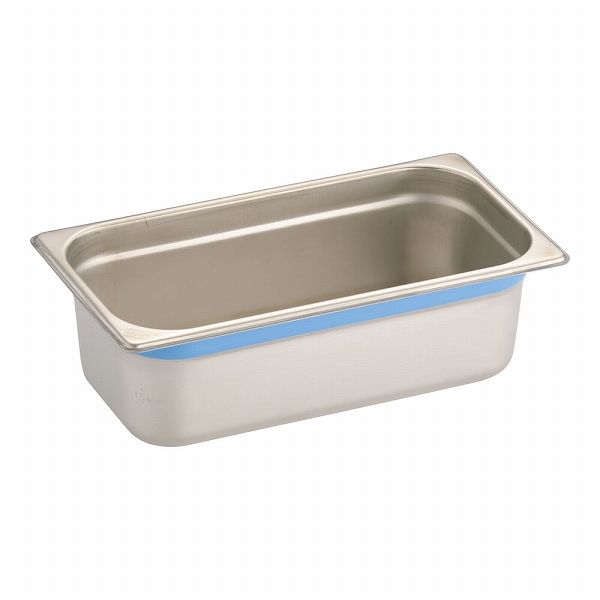 DO-EN 18-8カラーラインガストロノームパン ブルー 1/3×100mm AGS2542