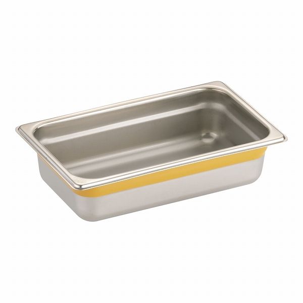 DO-EN 18-8カラーラインガストロノームパン イエロー 1/4×65mm AGS2551