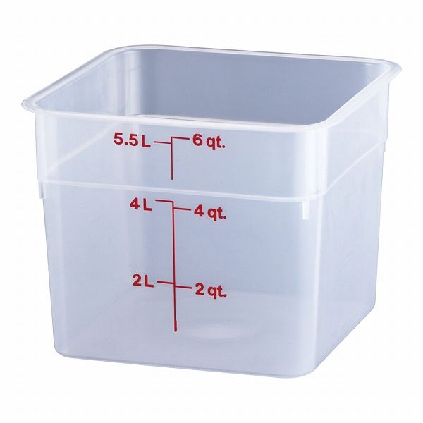 CAMBRO(キャンブロ) 角型フードコンテナー 半透明 5.7L 6SFSPP(AHC383)