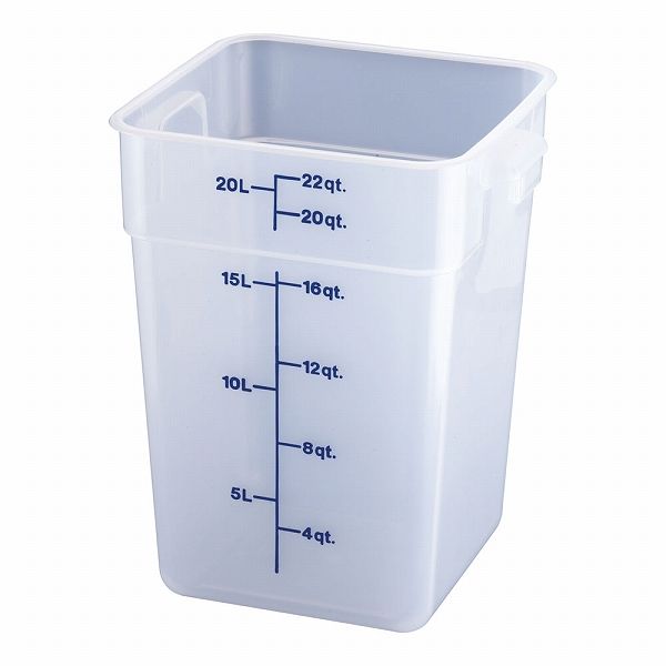 CAMBRO(キャンブロ) 角型フードコンテナー 半透明 20.8L 22SFSPP(AHC387)