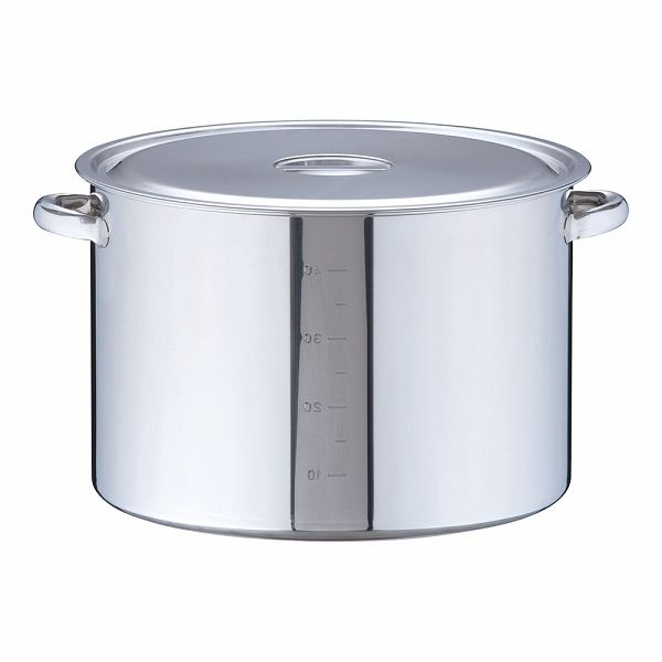 18-8 半寸胴鍋 45cm 目盛付 AHV11045の通販は 50,600円