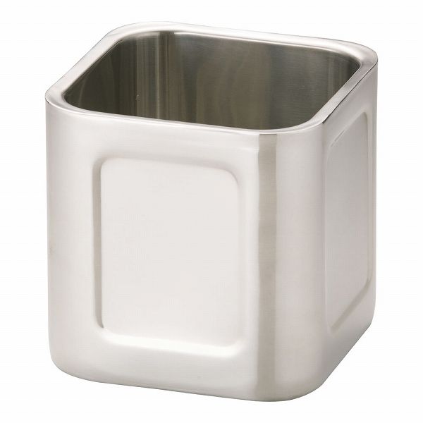 三宝産業 YUKIWA 18-8 ダブルウォール角キッチンポット 13.5cm 蓋無 AKK8301の通販は 8,129円