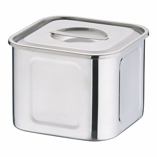 三宝産業 YUKIWA 18-8 角キッチンポット 16.5cm 深浅型 AKK9707 8,005円