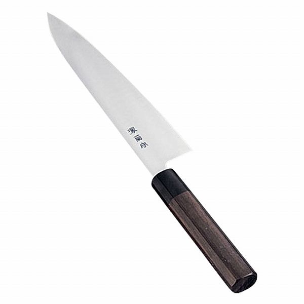 河村刃物 堺菊守 和式 牛刀 21cm 紫檀柄 両刃 AKKA501