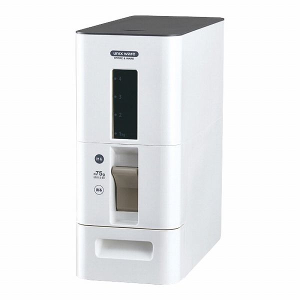 アスベル S計量米びつ ホワイト 6kg 7527(AKM6303)