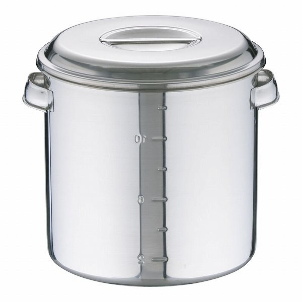 CURTA業務用寸胴鍋(IH対応) 直径50cm 容量98L 18-8ステンレス製 蓋付