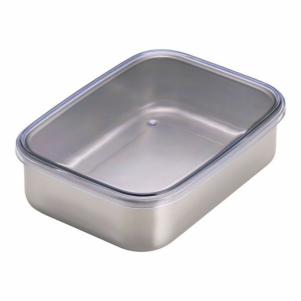 18-8 キッチンバット 中 透明アクリル蓋 AKT34012