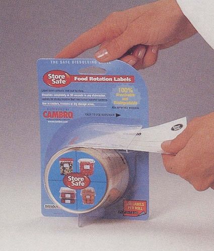 CAMBRO(キャンブロ) 食品回転ラベル 入数：1巻(100枚) 23SL(ALB1001)の通販は 5,513円