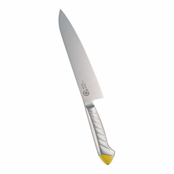 下村工業 龍治 ステンカラー 牛刀 イエロー 21cm RYS-14Y(ALY8810)