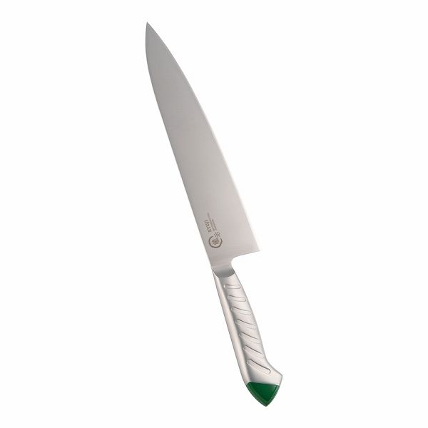 下村工業 龍治 ステンカラー 牛刀 グリーン 24cm RYS-15G(ALY8818)