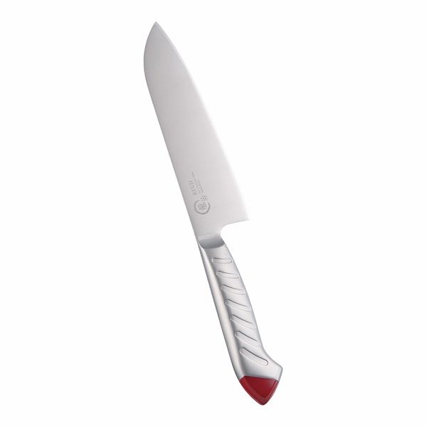 下村工業 龍治 ステンカラー 三徳 レッド 17cm RYS-11R(ALY9302)