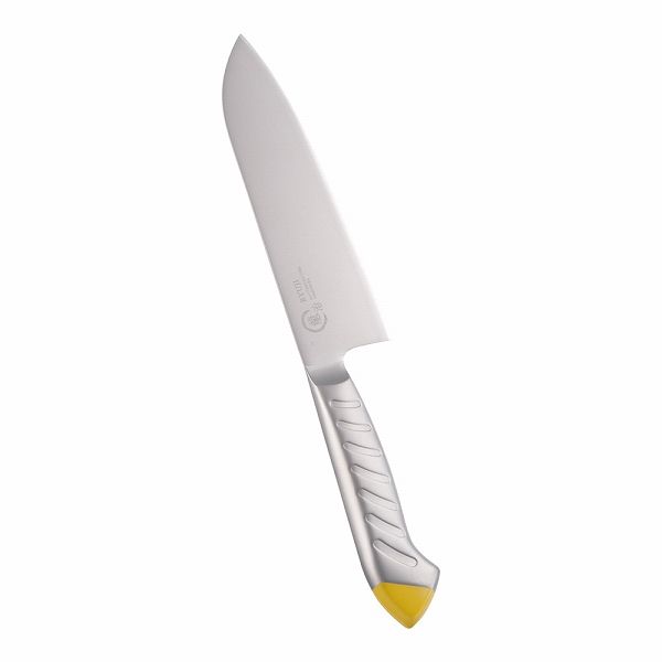 下村工業 龍治 ステンカラー 三徳 イエロー 17cm RYS-11Y(ALY9303)