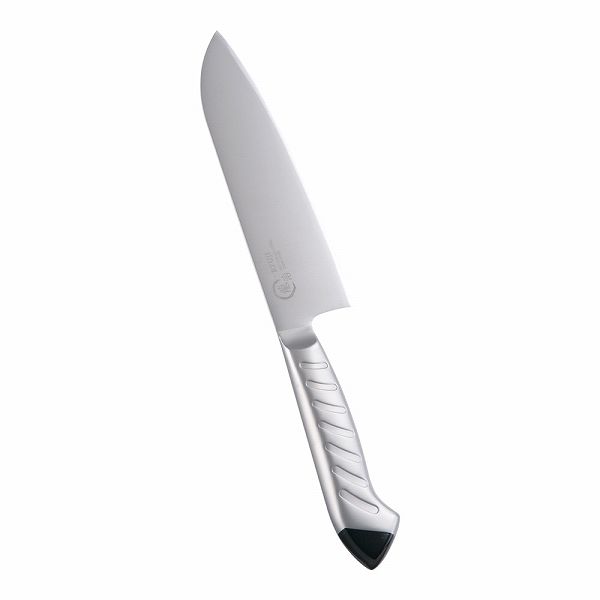 下村工業 龍治 ステンカラー 三徳 ブラック 17cm RYS-11B(ALY9307)