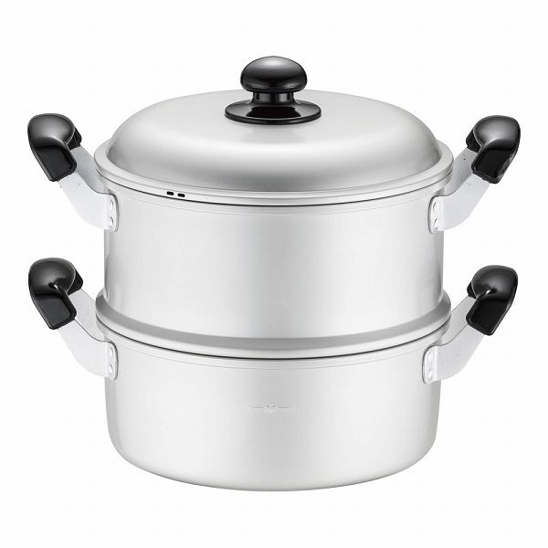 ホクア ゆうげ紀行 蒸し器セット 24cm アルマイト AMSN402