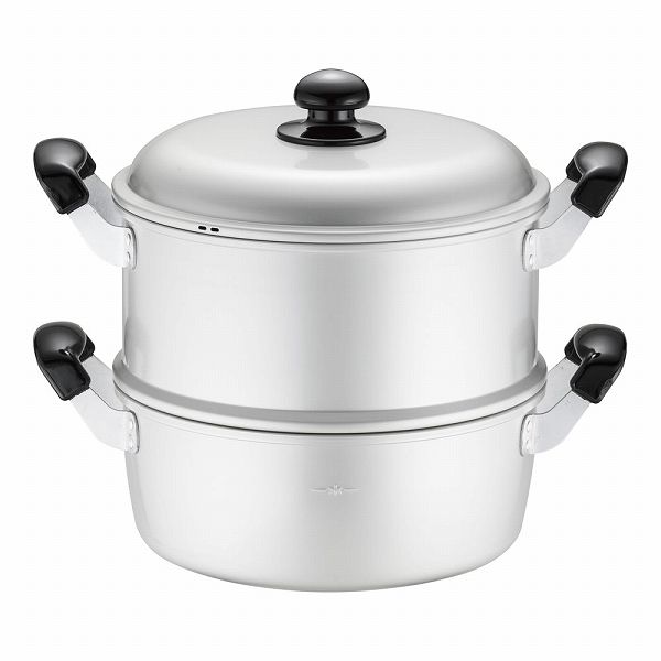 ホクア ゆうげ紀行 蒸し器セット 26cm アルマイト AMSN403