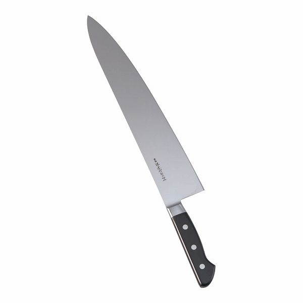青木刃物製作所 日本鋼 牛刀 36cm 両刃 ツバ付 ANH02036