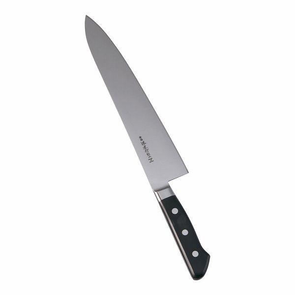 青木刃物製作所 日本鋼 洋出刃 27cm 両刃 ツバ付 ANH04027