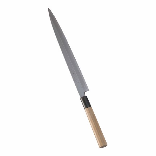 ふぐ引包丁 刺身 テッサ庖丁 佐文 ふぐ引包丁 木製サヤ付 33cm 片刃（9-0298-0303） ふぐ引包丁 刺身 テッサ庖丁 佐文 本焼鏡面仕上 ふぐ引包丁 木製