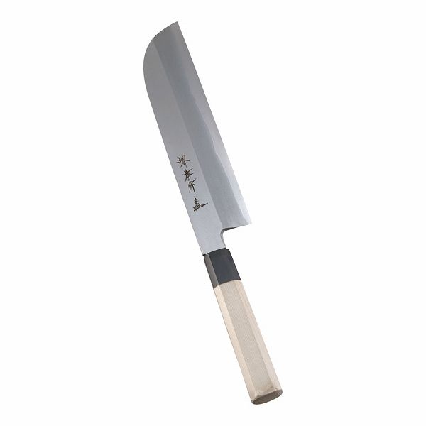 青木刃物製作所 シェフ和包丁 銀三鋼 鎌型薄刃 24cm 片刃 ASE05057