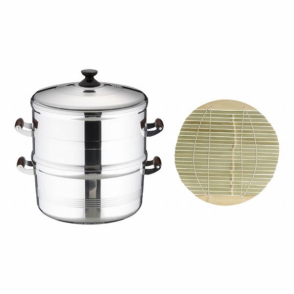 ホクア デラックス長生セイロ セット一重 33cm アルミ ASI08331