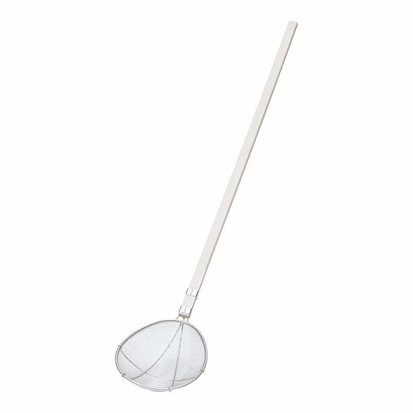 スリースノー ステンレス木柄 給食用すくい網 スイノー型 特大 荒目 ASI31406