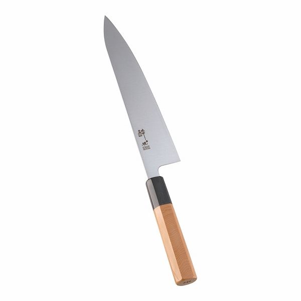 ナイフシステム(Knife System) 酔心INOX本焼和包丁 和牛刀 24cm 両刃 45083(ASI5702)