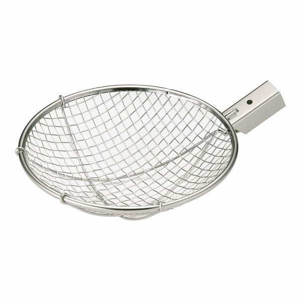 抗菌角柄用18-8丸型すくい網 φ240mm 平織 10mm目 KEF24H(ASK7301)