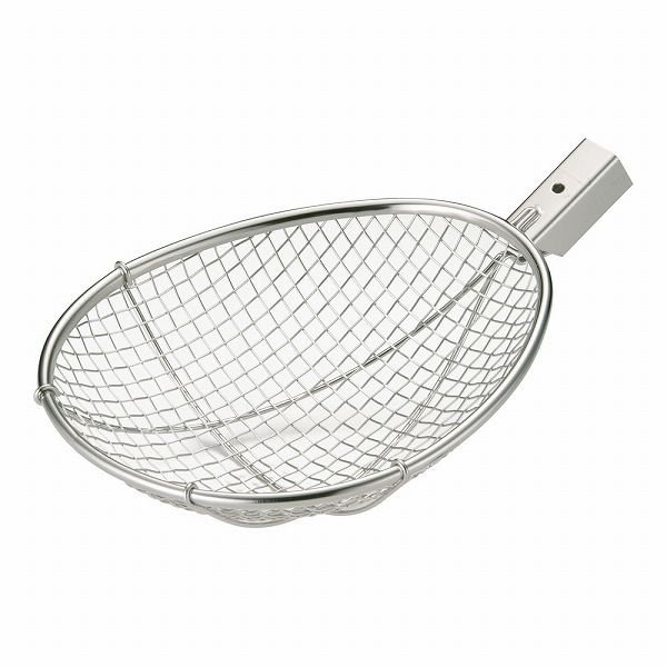 抗菌角柄用18-8ナス型すくい網 平織 10mm目 KEN28H(ASK7401)の通販は 12,540円