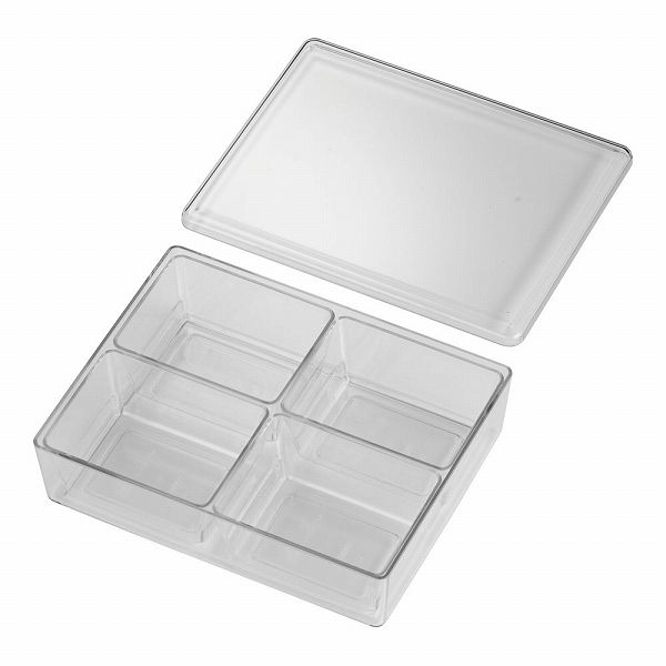 スパイスケース 4ヶ入 角 ポリカーボネイト ASP01014