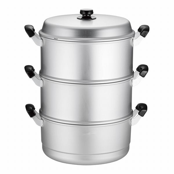 ホクア スチームクッカー 33cm 二重/アルマイト ASTO903の通販は