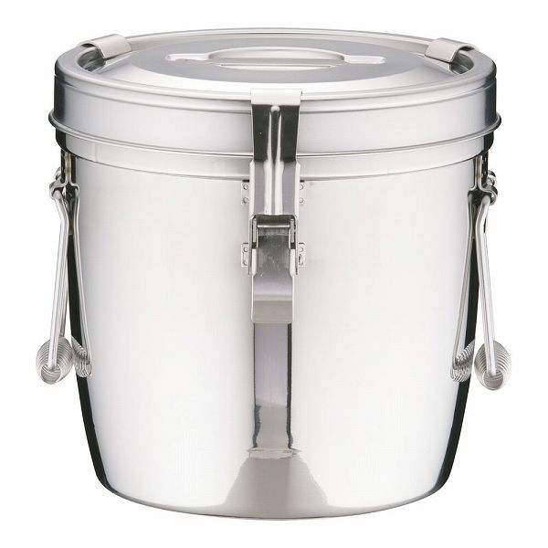 18-8 ダブル汁食缶 10L 両手付/フック付 ASY09010の通販は