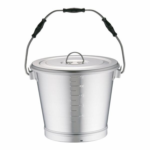 オオイ金属 アルマイト 丸型一重食缶 14L にぎり3ヶ付 215(ASY16215)