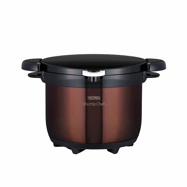サーモス(THERMOS) 真空保温調理器 シャトルシェフ クリアブラウン 3L KBG-3000(ASYG102)