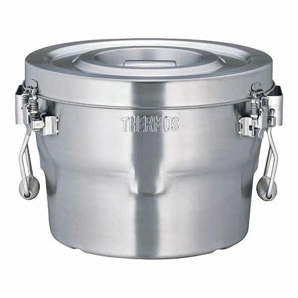 サーモス(THERMOS) 18-8 高性能保温食缶 シャトルドラム 14L 内フタ付 GBL-14C(ASYH902)