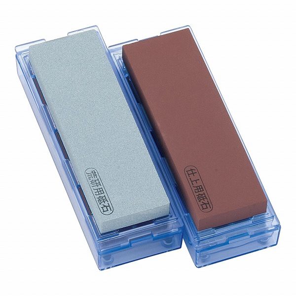ナニワ研磨工業 エビ印 家庭用台付両面砥石 ダブルストン 中砥・荒砥 ＃220/＃1000 HT-0100(ATI11)
