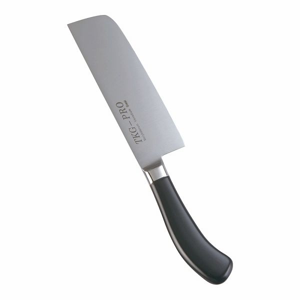 TKG PRO(プロ) 抗菌カラー包丁 菜切包丁 ブラック 16cm 両刃 ATK456