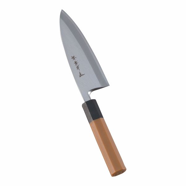 青木刃物製作所 モリブデン鋼 プラスチック抗菌柄 出刃 15cm 片刃 ATK5515