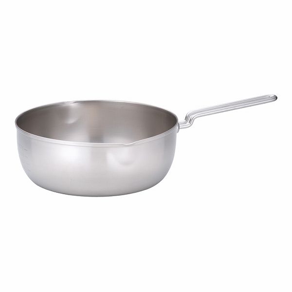 18-10 共柄三層鋼雪平鍋 24cm 目盛付 AYK52024