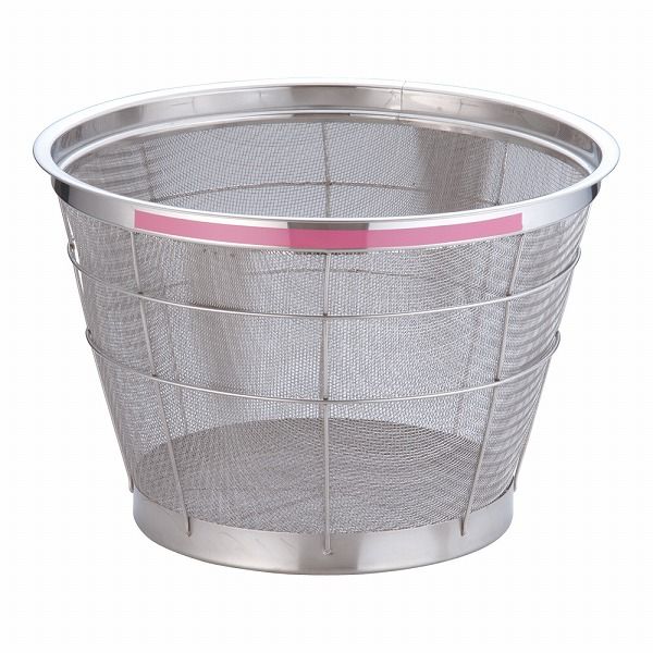 TKG NEWマンモス カラー深型ざる ピンク 35cm ステンレス AZL4813