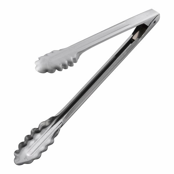 18-0 万能トング 中 ストッパー付 4412HDL(BBV08002)