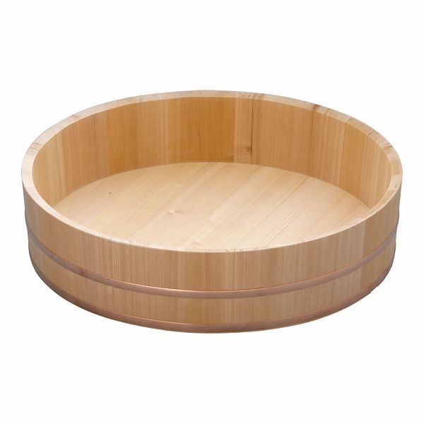 木製銅箍 飯台 51cm サワラ材 BHV01051
