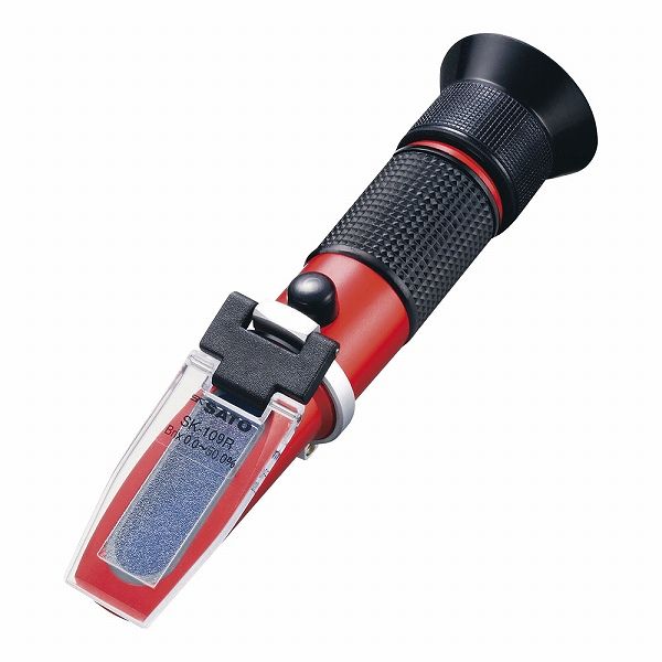 佐藤計量器(SATO) 手持屈折計 Brix 0.0〜50.0％ 自動温度補正付 SK-109R(BKS1401)