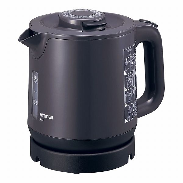 タイガー魔法瓶(TIGER) 業務用蒸気レス電気ケトル グレー 0.8L RCJ-H081(BKTR902)