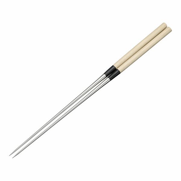 金口製作所 本焼ステンレス朴柄盛箸 210mm TT006(BML2206)