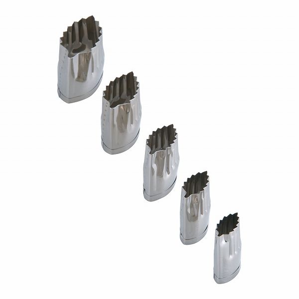 18-8 手造り業務用抜型 木の葉 入数：1セット(5個組) BNK09031