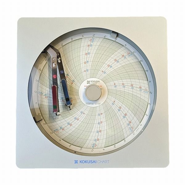 温湿度記録計 温湿きろく君 8日用 KC10-WW(BOV982)