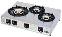 ガステーブルコンロ親子 LPガス 3口/自動点火 M-213C(DKV2201)の通販は