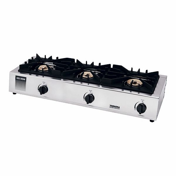山岡金属工業 ガステーブルコンロ ガッツNo.3 3口 12・13A SK-3(DKV9502)