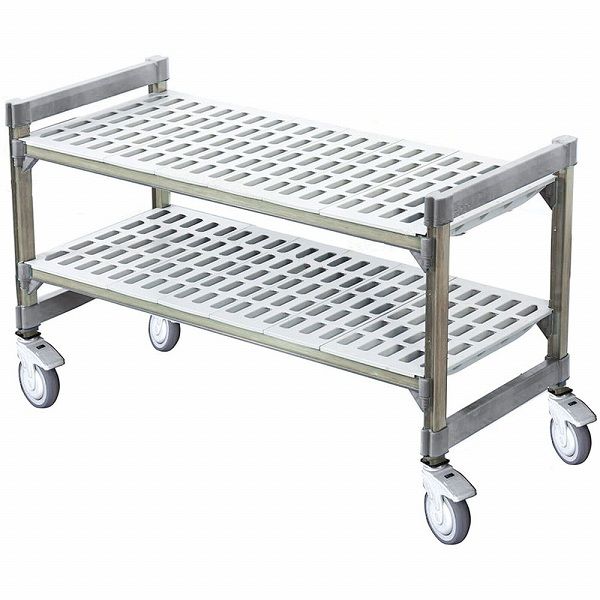 トラスト(Trust) 移動式シェルビング2段セット 610×H750mm 610型 DTL3801の通販は