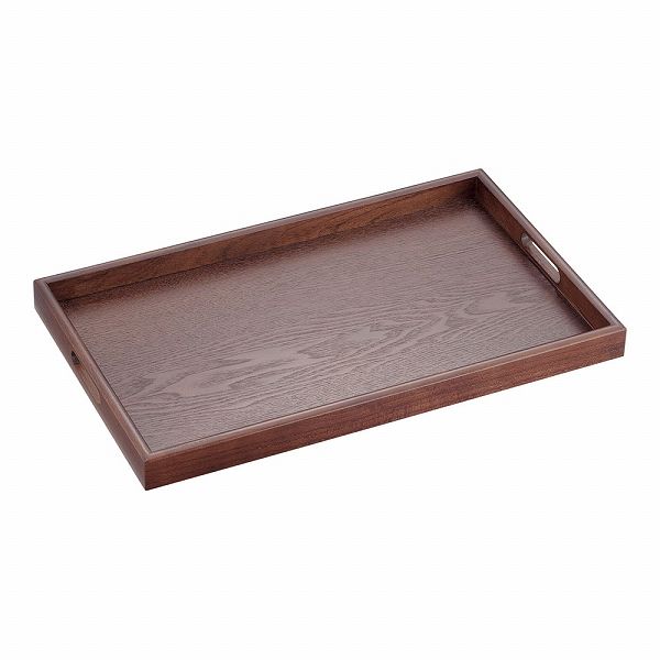 丸十(Marujyu) 木製 長手盆 ブラウン 17.0 ウレタン塗装 EBV1101 7,490円